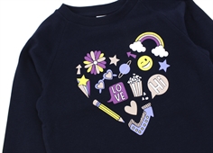 Name It dark sapphire/heart sweatshirt